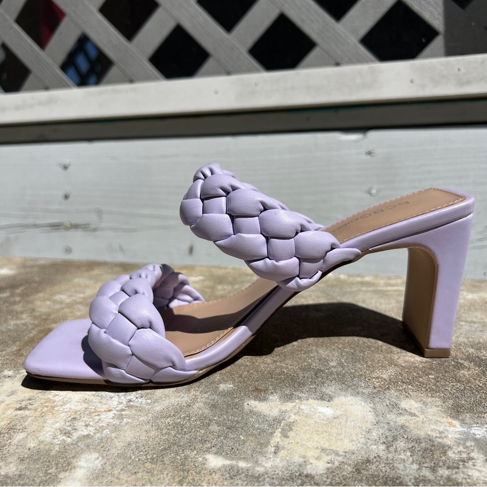 Bcbgeneration Lavender Braided Heels - image 6